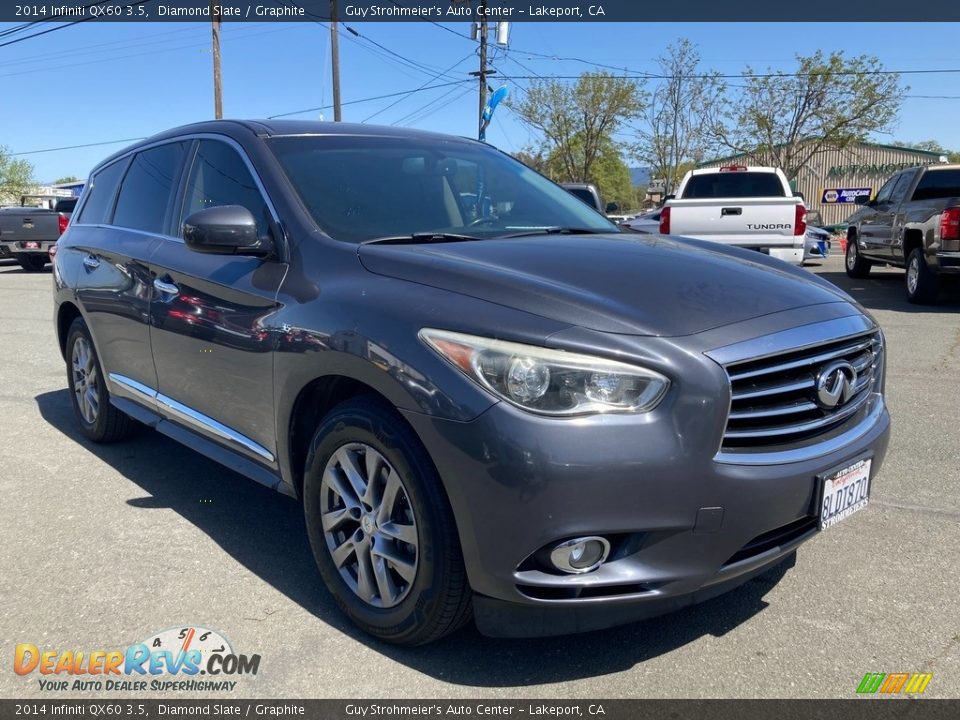 2014 Infiniti QX60 3.5 Diamond Slate / Graphite Photo #1