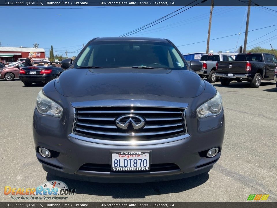 2014 Infiniti QX60 3.5 Diamond Slate / Graphite Photo #2