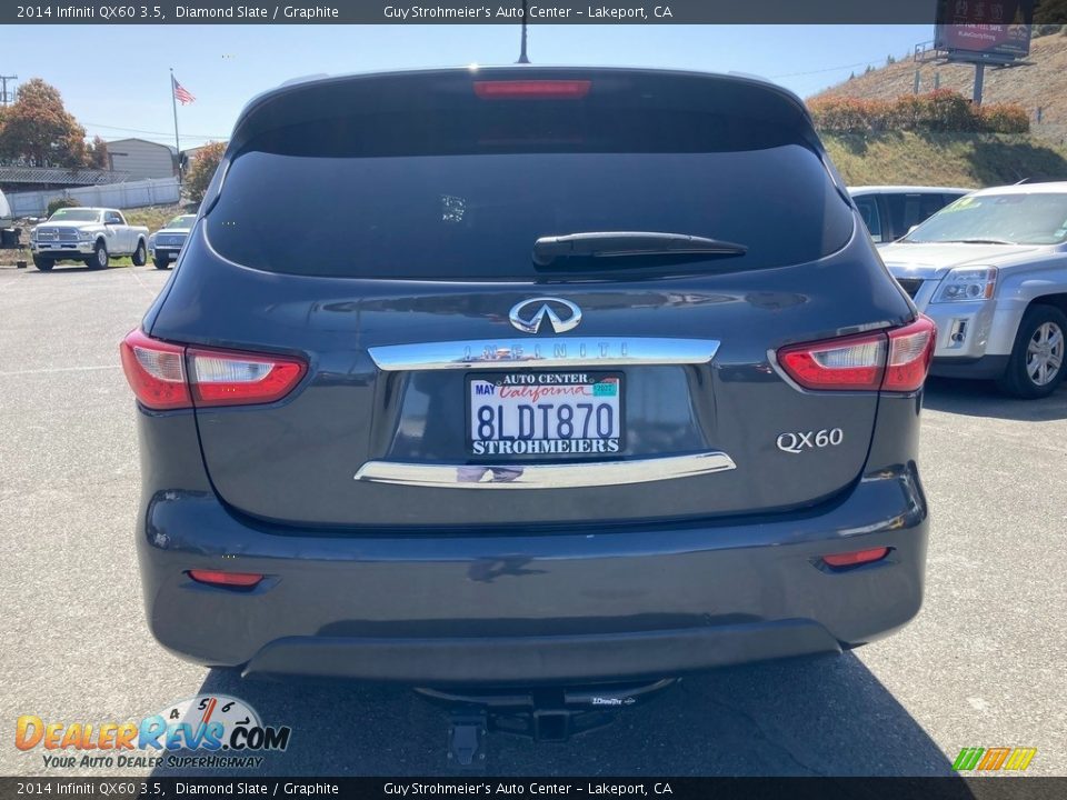 2014 Infiniti QX60 3.5 Diamond Slate / Graphite Photo #6