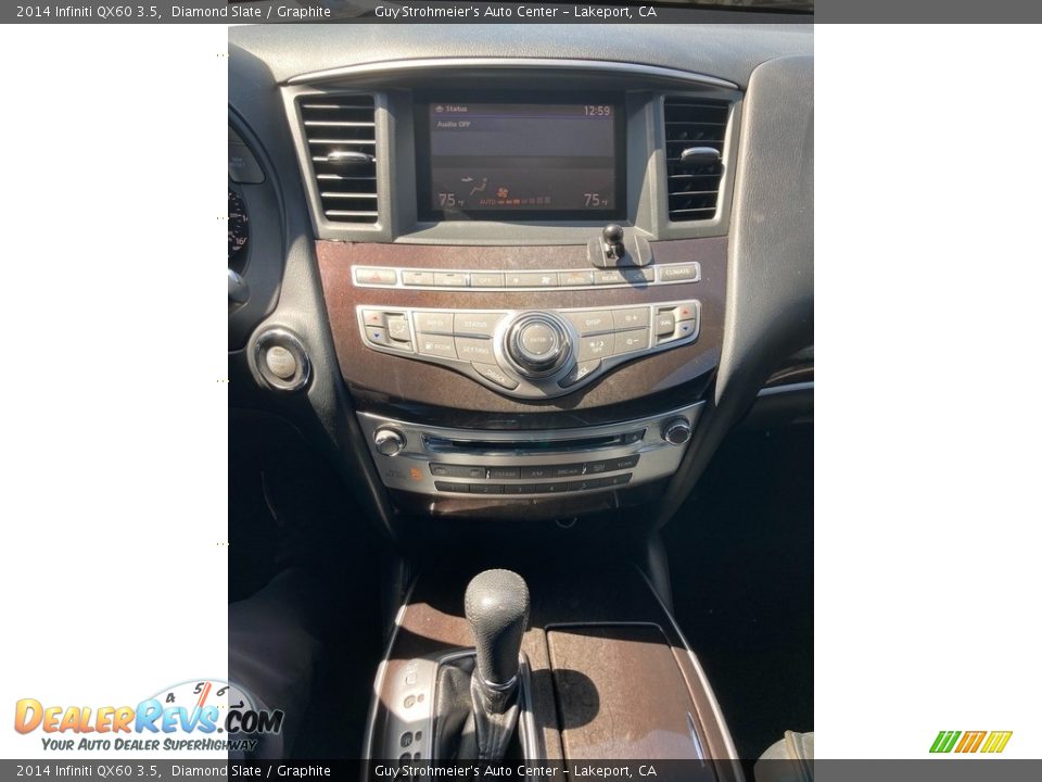 2014 Infiniti QX60 3.5 Diamond Slate / Graphite Photo #11
