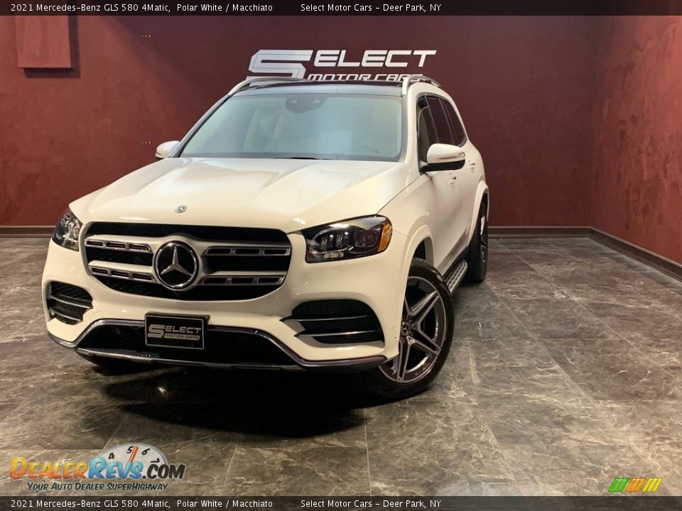 2021 Mercedes-Benz GLS 580 4Matic Polar White / Macchiato Photo #1