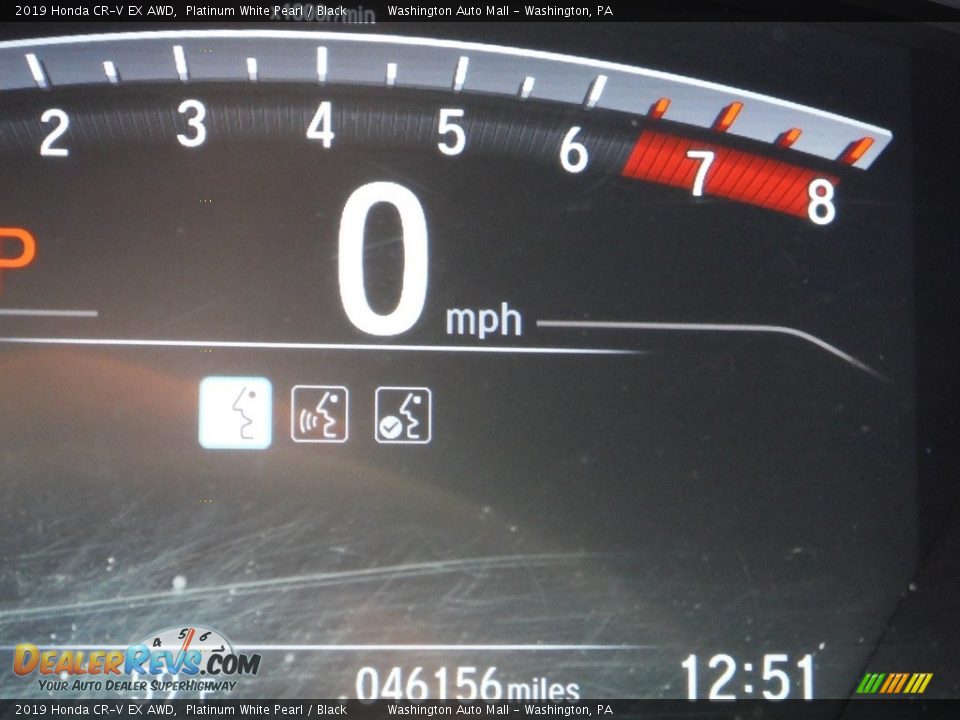 2019 Honda CR-V EX AWD Platinum White Pearl / Black Photo #30
