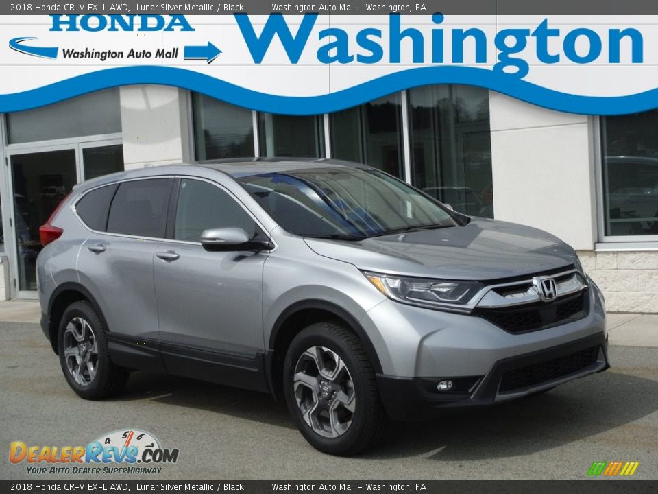 2018 Honda CR-V EX-L AWD Lunar Silver Metallic / Black Photo #1