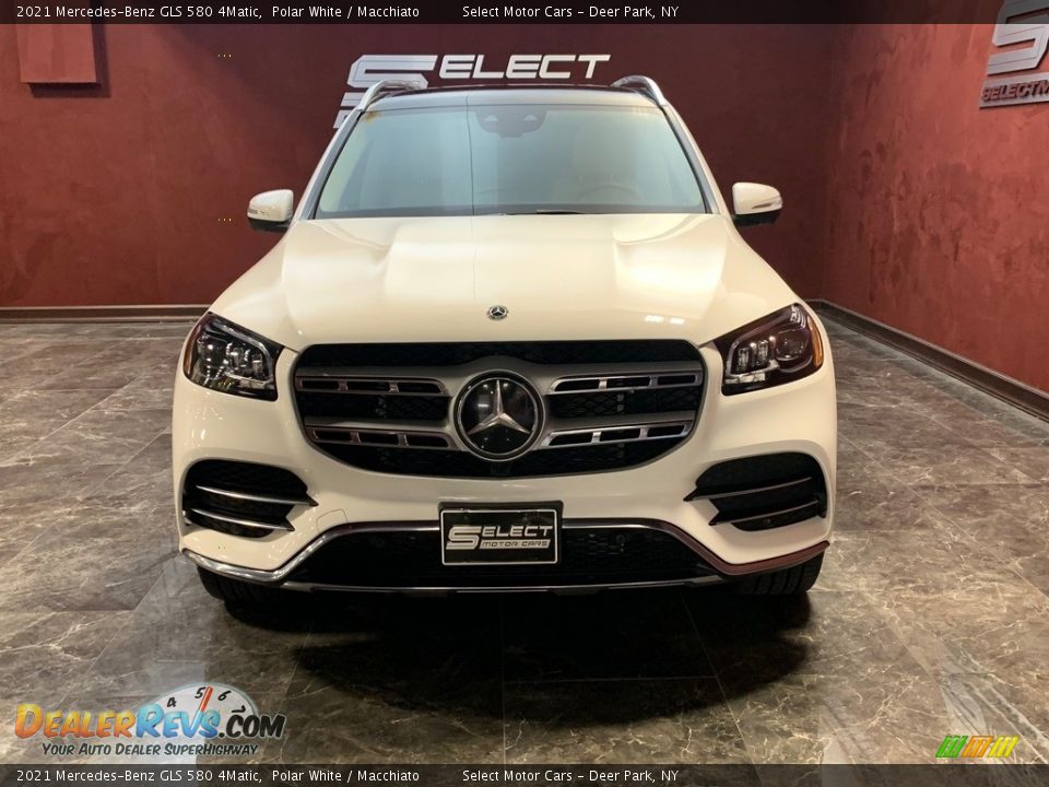 2021 Mercedes-Benz GLS 580 4Matic Polar White / Macchiato Photo #2