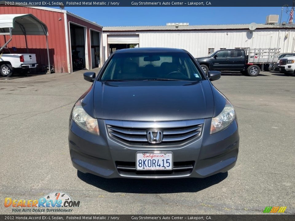 2012 Honda Accord EX-L Sedan Polished Metal Metallic / Ivory Photo #2