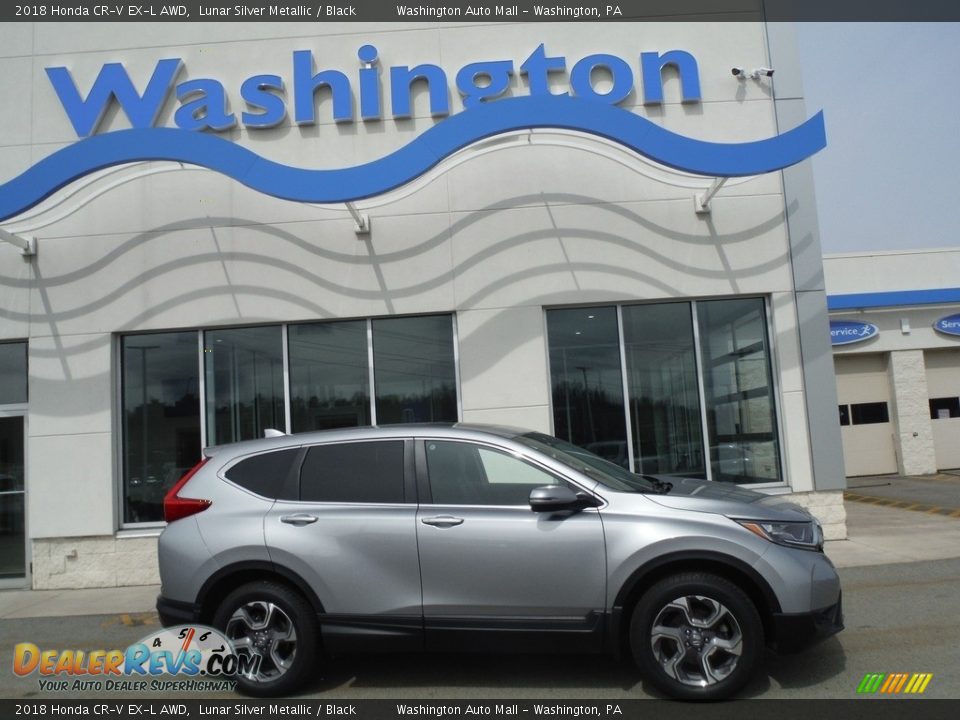 2018 Honda CR-V EX-L AWD Lunar Silver Metallic / Black Photo #2