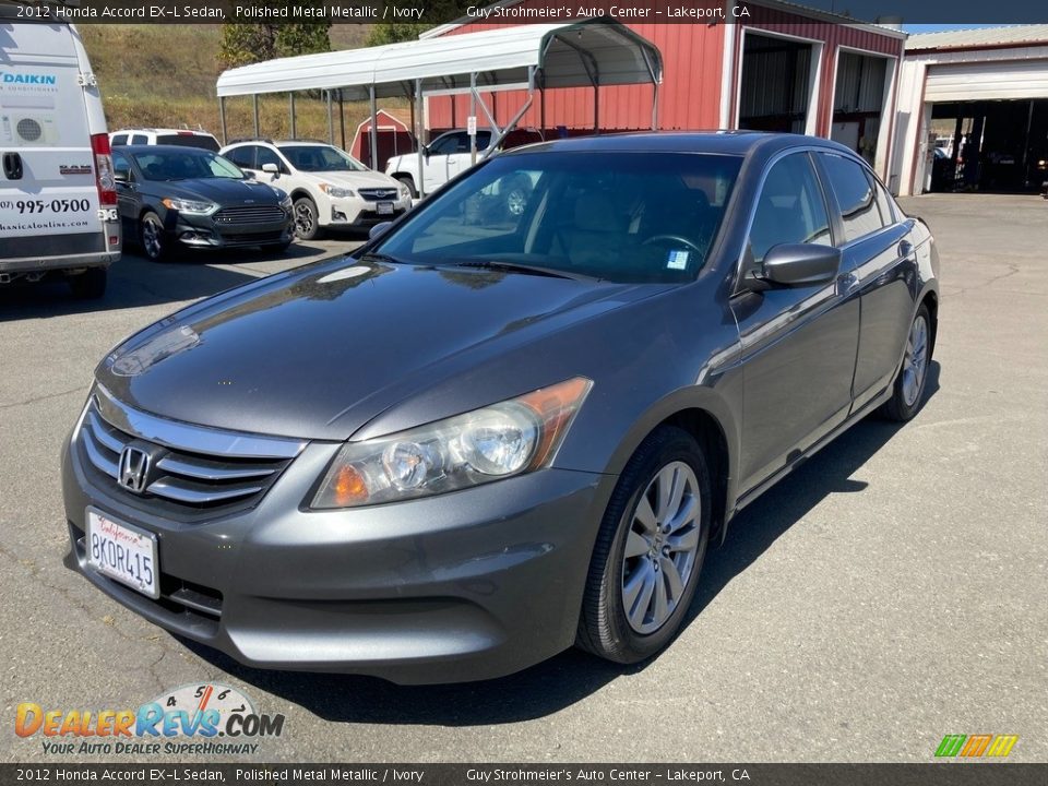 2012 Honda Accord EX-L Sedan Polished Metal Metallic / Ivory Photo #3