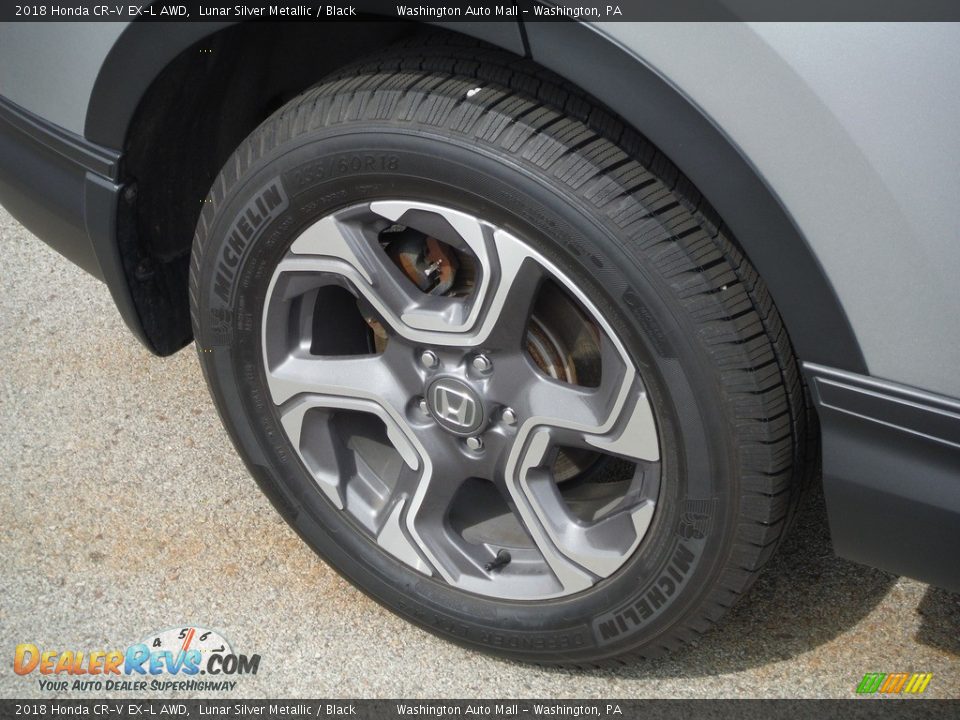 2018 Honda CR-V EX-L AWD Lunar Silver Metallic / Black Photo #4