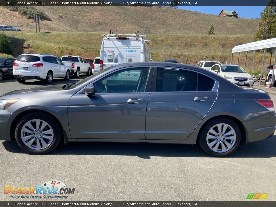 2012 Honda Accord EX-L Sedan Polished Metal Metallic / Ivory Photo #4