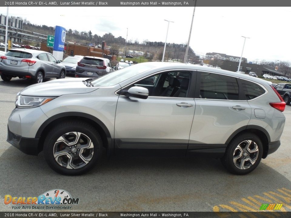 2018 Honda CR-V EX-L AWD Lunar Silver Metallic / Black Photo #7