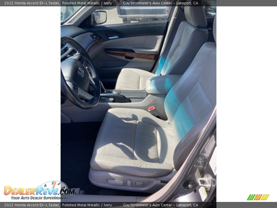 2012 Honda Accord EX-L Sedan Polished Metal Metallic / Ivory Photo #7
