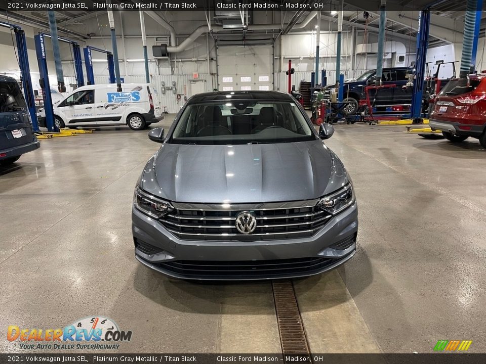 2021 Volkswagen Jetta SEL Platinum Gray Metallic / Titan Black Photo #2