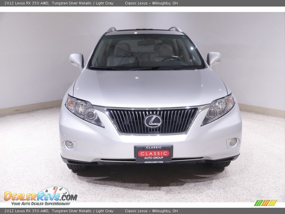 2012 Lexus RX 350 AWD Tungsten Silver Metallic / Light Gray Photo #2