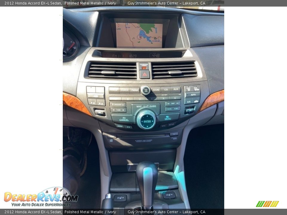 2012 Honda Accord EX-L Sedan Polished Metal Metallic / Ivory Photo #10