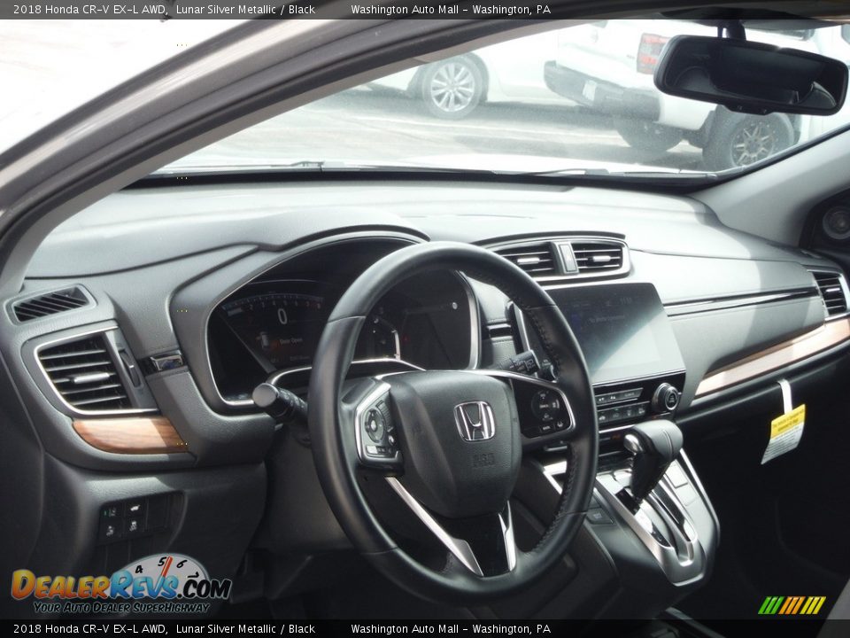 2018 Honda CR-V EX-L AWD Lunar Silver Metallic / Black Photo #12
