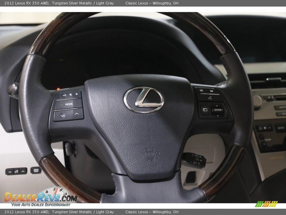 2012 Lexus RX 350 AWD Tungsten Silver Metallic / Light Gray Photo #7