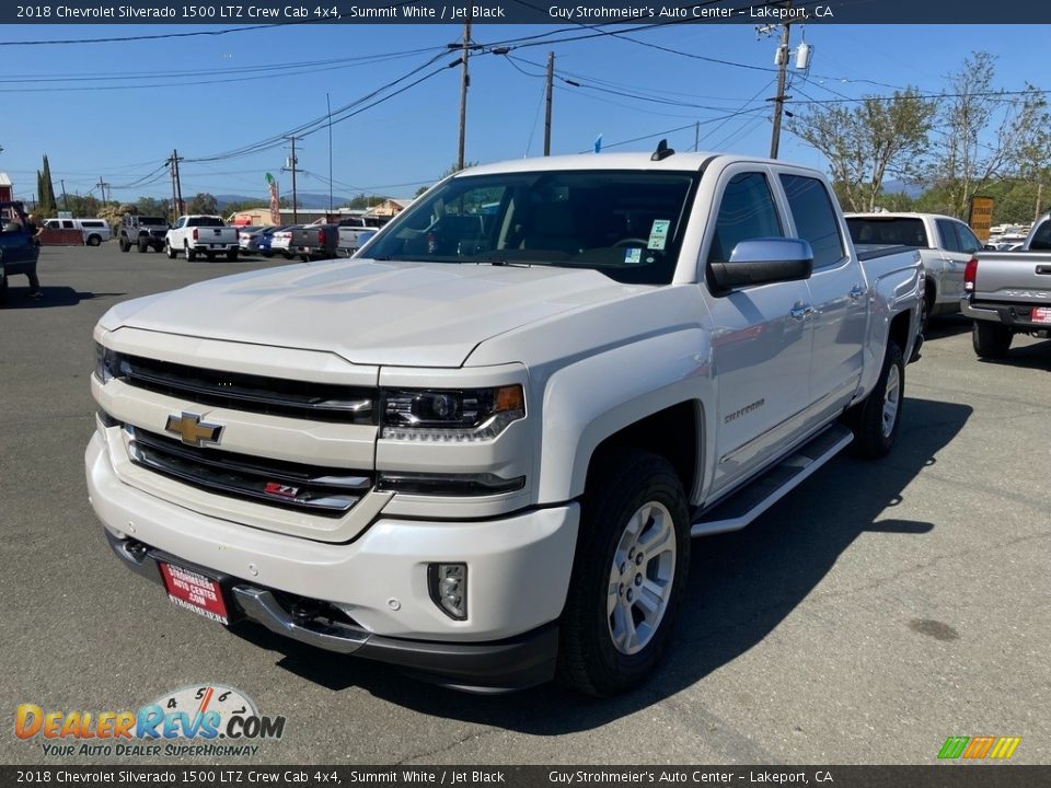 2018 Chevrolet Silverado 1500 LTZ Crew Cab 4x4 Summit White / Jet Black Photo #3