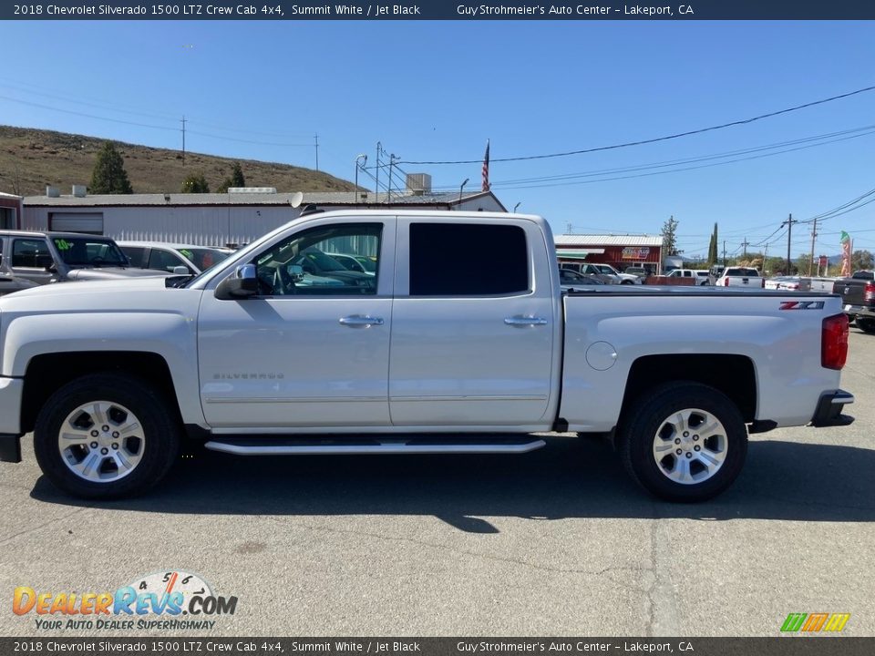 2018 Chevrolet Silverado 1500 LTZ Crew Cab 4x4 Summit White / Jet Black Photo #4