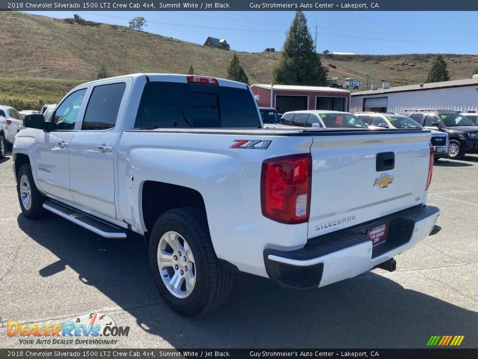 2018 Chevrolet Silverado 1500 LTZ Crew Cab 4x4 Summit White / Jet Black Photo #5