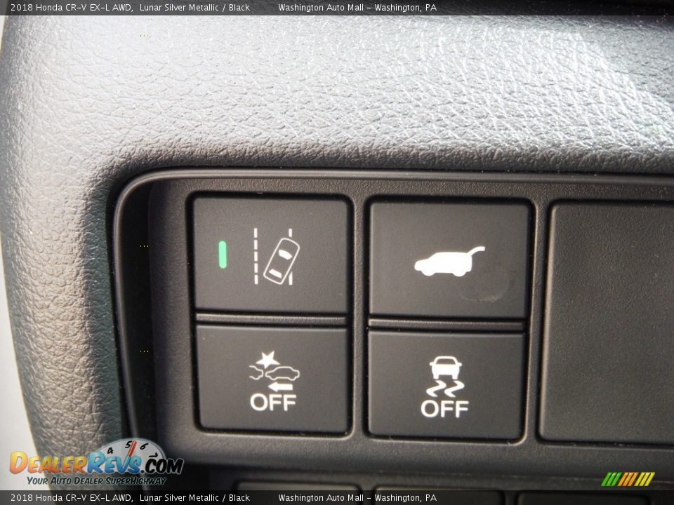 2018 Honda CR-V EX-L AWD Lunar Silver Metallic / Black Photo #17