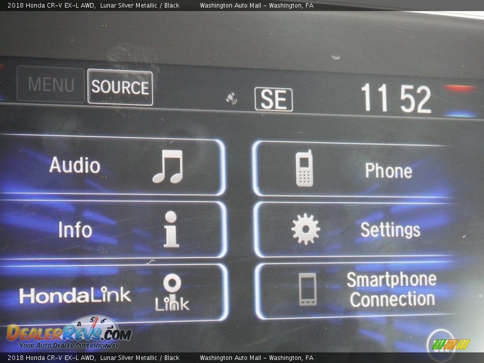 2018 Honda CR-V EX-L AWD Lunar Silver Metallic / Black Photo #21