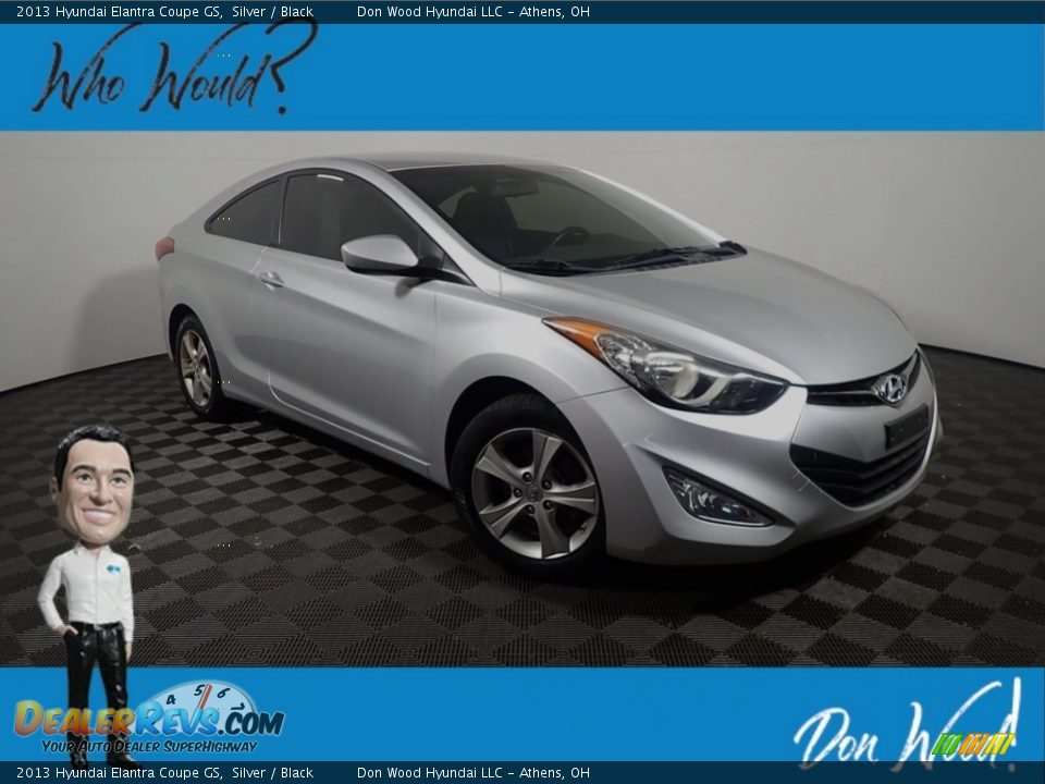 2013 Hyundai Elantra Coupe GS Silver / Black Photo #1