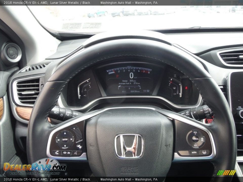 2018 Honda CR-V EX-L AWD Lunar Silver Metallic / Black Photo #23