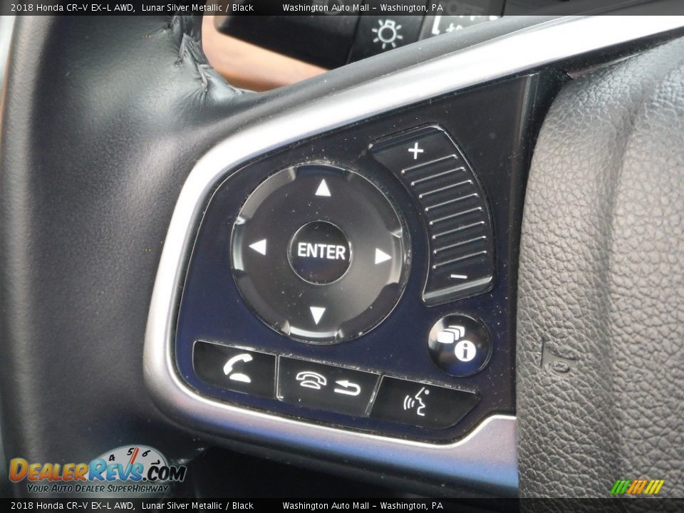 2018 Honda CR-V EX-L AWD Lunar Silver Metallic / Black Photo #24