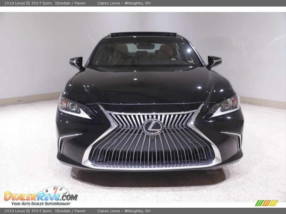 2019 Lexus ES 350 F Sport Obsidian / Flaxen Photo #2