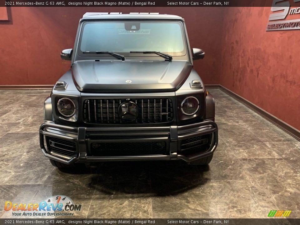 2021 Mercedes-Benz G 63 AMG designo Night Black Magno (Matte) / Bengal Red Photo #2