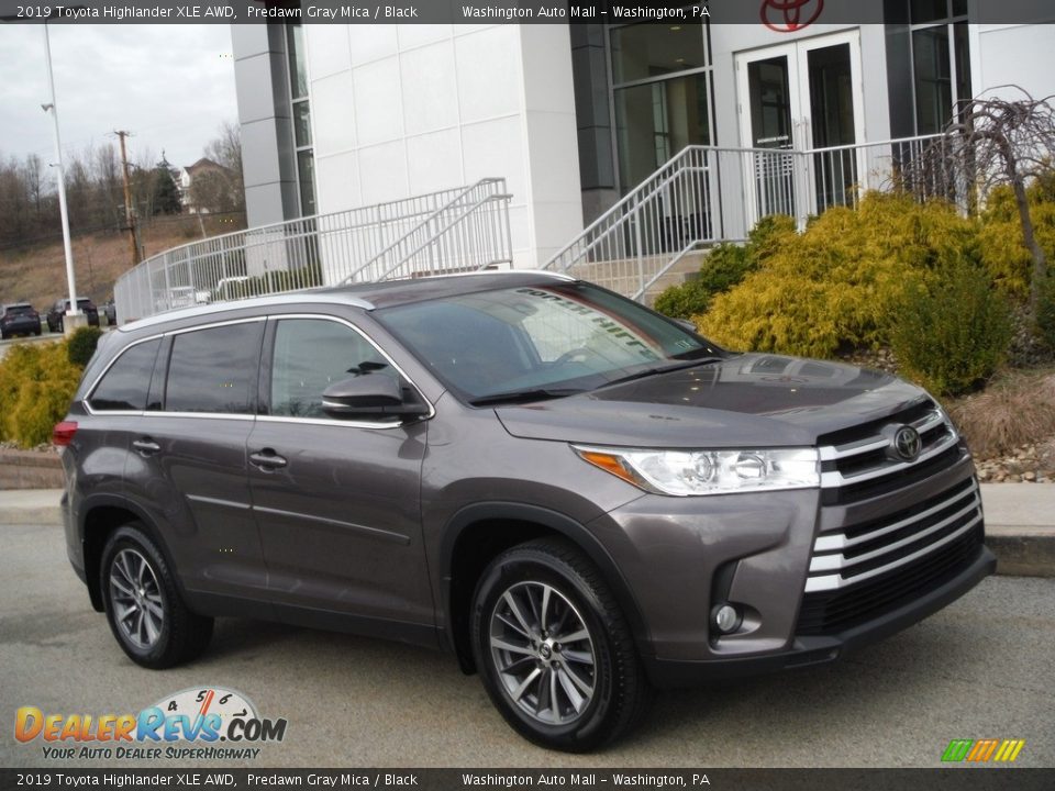 2019 Toyota Highlander XLE AWD Predawn Gray Mica / Black Photo #1