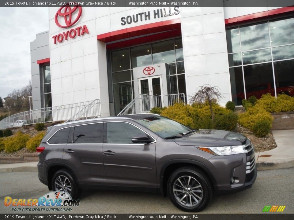2019 Toyota Highlander XLE AWD Predawn Gray Mica / Black Photo #2