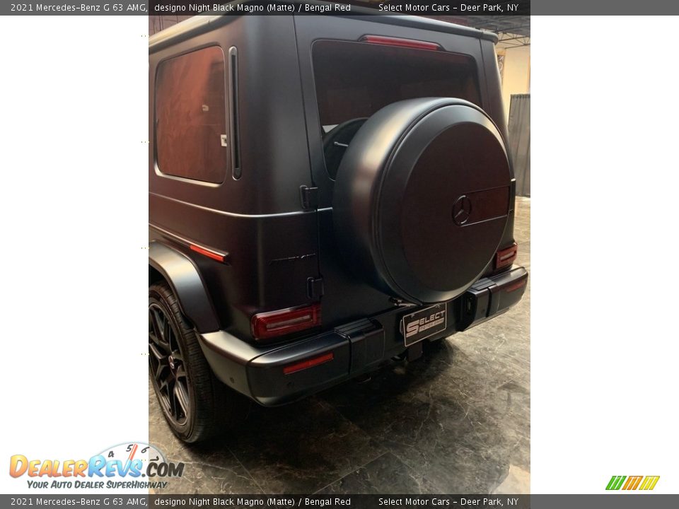 2021 Mercedes-Benz G 63 AMG designo Night Black Magno (Matte) / Bengal Red Photo #6