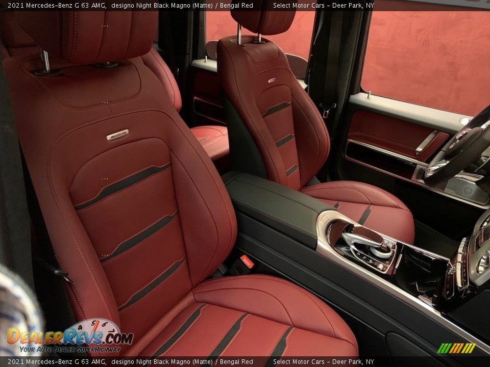 2021 Mercedes-Benz G 63 AMG designo Night Black Magno (Matte) / Bengal Red Photo #15