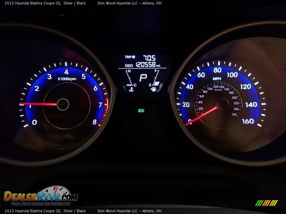 2013 Hyundai Elantra Coupe GS Silver / Black Photo #26
