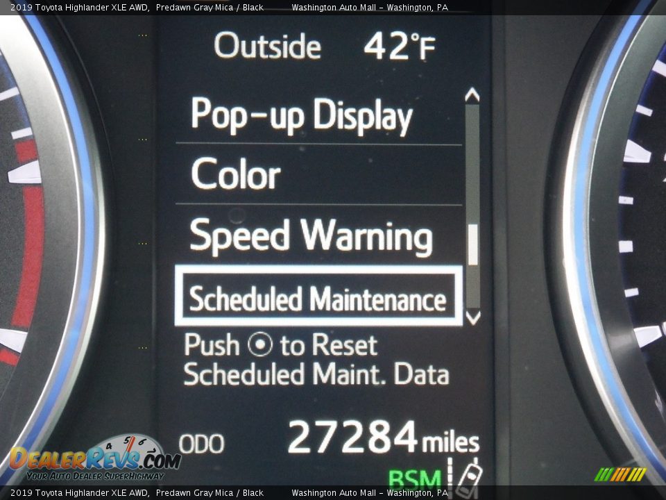 2019 Toyota Highlander XLE AWD Predawn Gray Mica / Black Photo #36