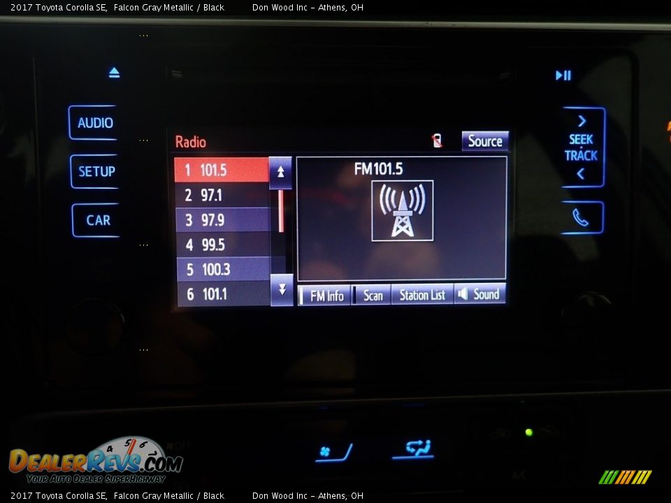 2017 Toyota Corolla SE Falcon Gray Metallic / Black Photo #26