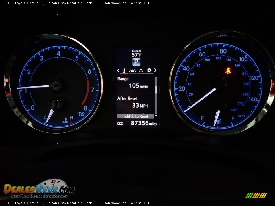 2017 Toyota Corolla SE Falcon Gray Metallic / Black Photo #28