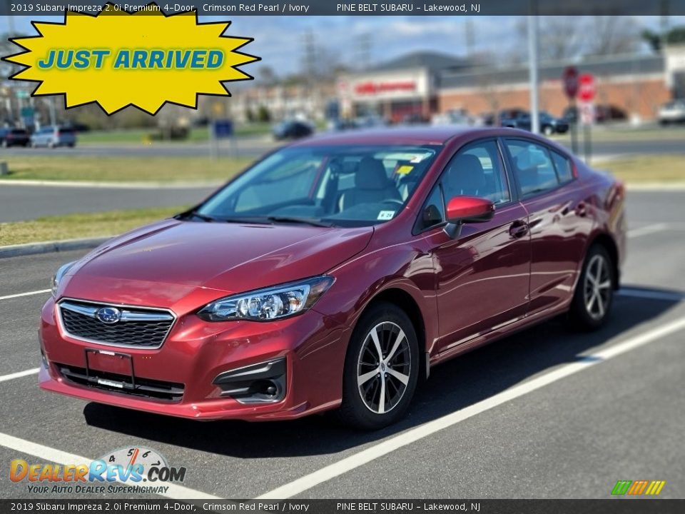 2019 Subaru Impreza 2.0i Premium 4-Door Crimson Red Pearl / Ivory Photo #1