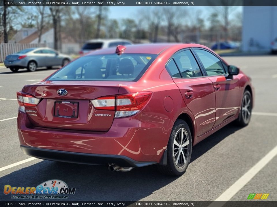 2019 Subaru Impreza 2.0i Premium 4-Door Crimson Red Pearl / Ivory Photo #4
