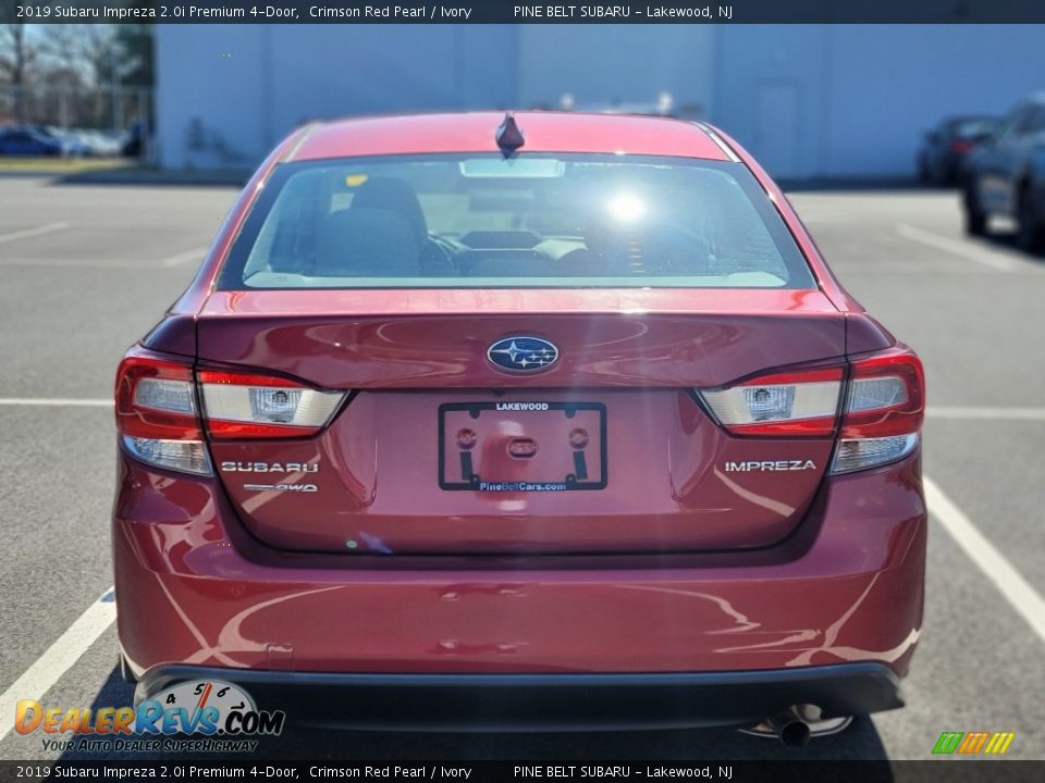 2019 Subaru Impreza 2.0i Premium 4-Door Crimson Red Pearl / Ivory Photo #5