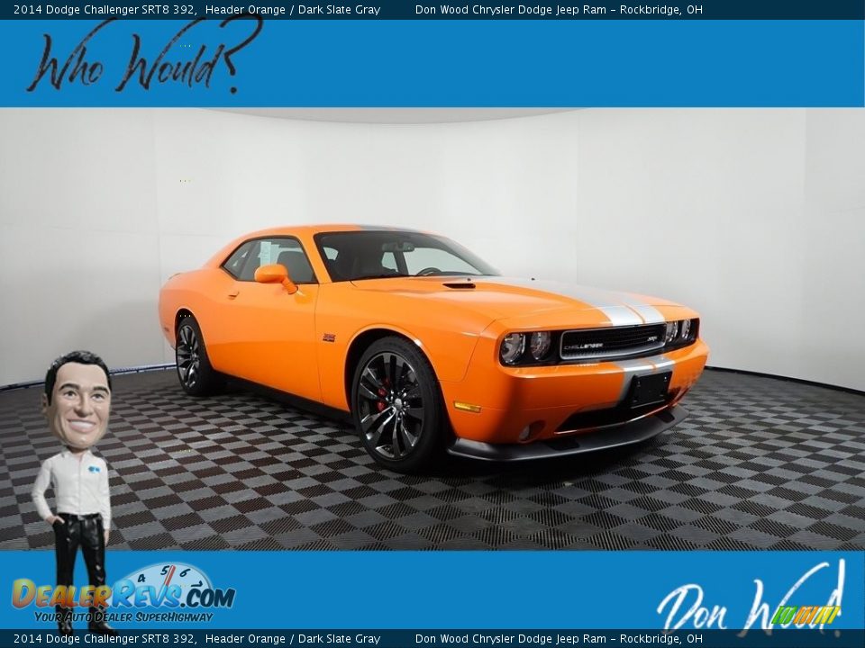 2014 Dodge Challenger SRT8 392 Header Orange / Dark Slate Gray Photo #1