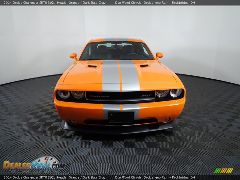 2014 Dodge Challenger SRT8 392 Header Orange / Dark Slate Gray Photo #2