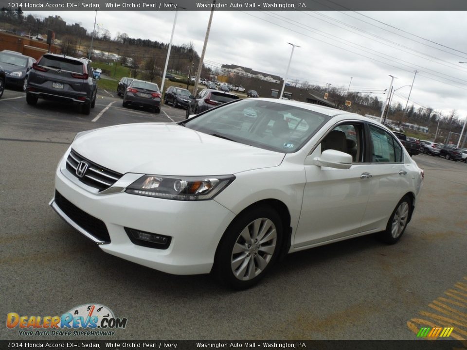2014 Honda Accord EX-L Sedan White Orchid Pearl / Ivory Photo #6