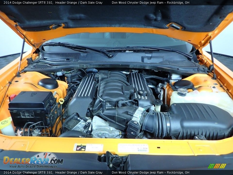 2014 Dodge Challenger SRT8 392 Header Orange / Dark Slate Gray Photo #4