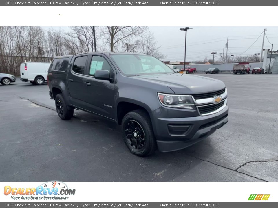 2016 Chevrolet Colorado LT Crew Cab 4x4 Cyber Gray Metallic / Jet Black/Dark Ash Photo #2