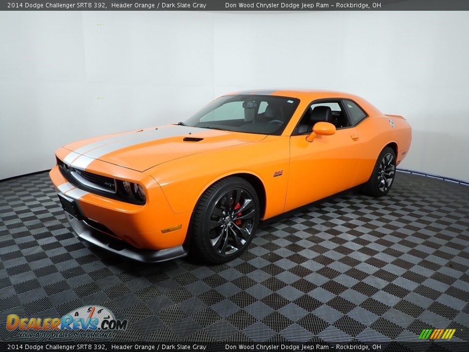 2014 Dodge Challenger SRT8 392 Header Orange / Dark Slate Gray Photo #5