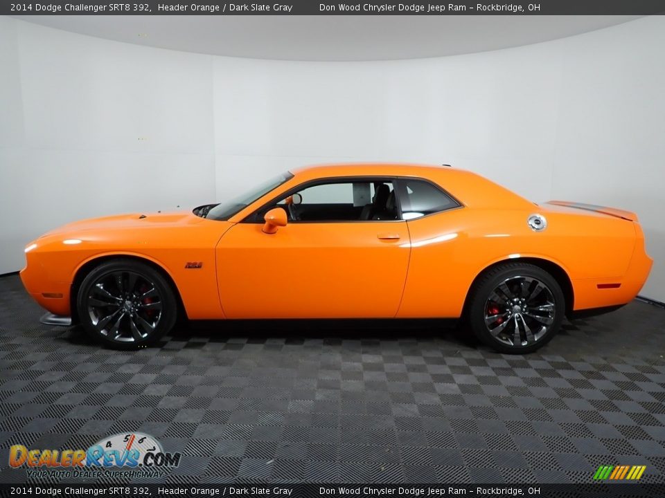 2014 Dodge Challenger SRT8 392 Header Orange / Dark Slate Gray Photo #6
