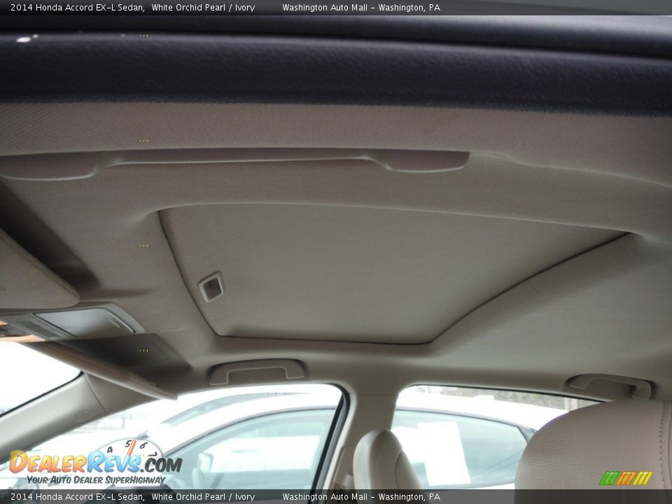 2014 Honda Accord EX-L Sedan White Orchid Pearl / Ivory Photo #11