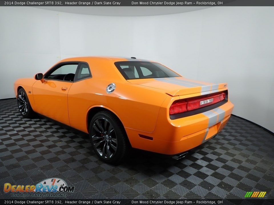 2014 Dodge Challenger SRT8 392 Header Orange / Dark Slate Gray Photo #7